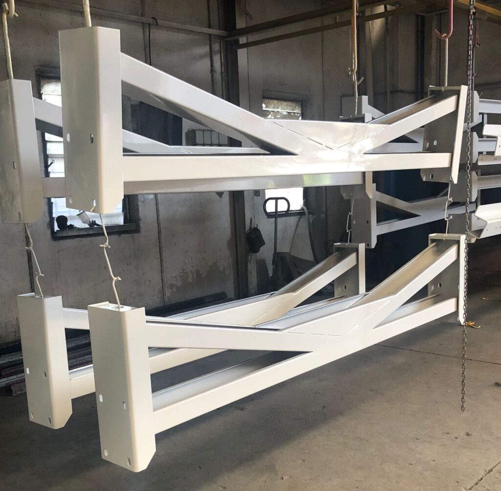 Verniciatura industriale telai per macchine del settore tessile magia srl